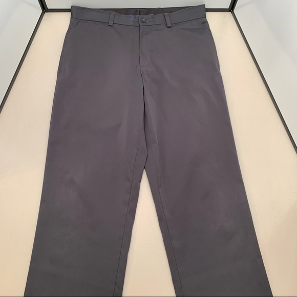 Slazenger Golf Pants Men Black Solid Straight Leg Stretch Polyester 32x32 C Pics - Picture 3 of 9